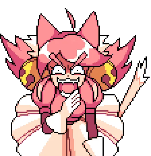 😠 Стикер «Deltarune Pink (Cutie Mew Mew)» для Telegram
