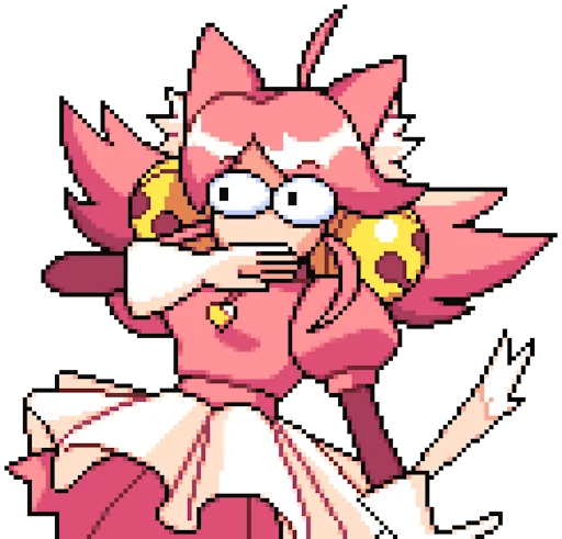 😳 Стикер «Deltarune Pink (Cutie Mew Mew)» для Telegram