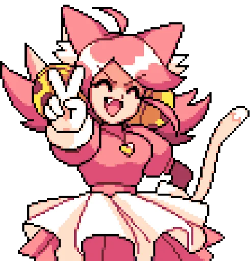 😆 Стикер «Deltarune Pink (Cutie Mew Mew)» для Telegram