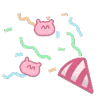 🎉 Эмодзи «☺ Pink Marshmallow» для Telegram