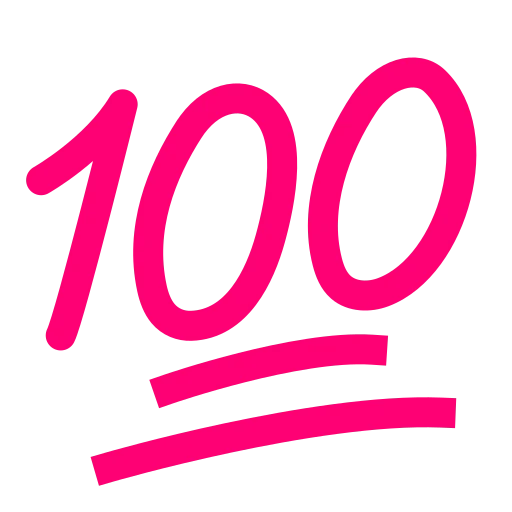 💯 Эмодзи «Pink mix - розовые иконки и таблички для оформления постов» для Telegram