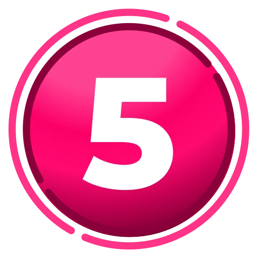 5️⃣ Эмодзи «Pink mix - розовые иконки и таблички для оформления постов» для Telegram