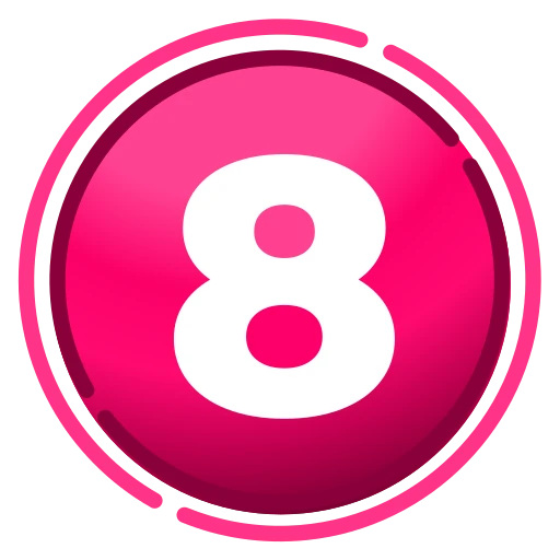 8️⃣ Эмодзи «Pink mix - розовые иконки и таблички для оформления постов» для Telegram