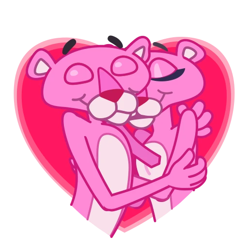 ❤️ Стикер «Pink Panther» для Telegram