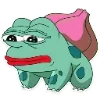 Стикер 7 🥹 Розовый Пепе (Pink Pepe emoji)