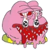 Стикер 24 🥹 Розовый Пепе (Pink Pepe emoji)