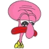 Стикер 46 🥹 Розовый Пепе (Pink Pepe emoji)