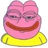 Стикер 35 🥹 Розовый Пепе (Pink Pepe emoji)