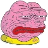 Стикер 19 🥹 Розовый Пепе (Pink Pepe emoji)