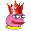 Стикер 29 🥹 Розовый Пепе (Pink Pepe emoji)