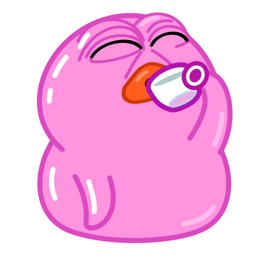 ☕ Стикер «Pink Duck» для Telegram