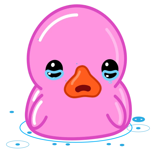 🥺 Стикер «Pink Duck» для Telegram