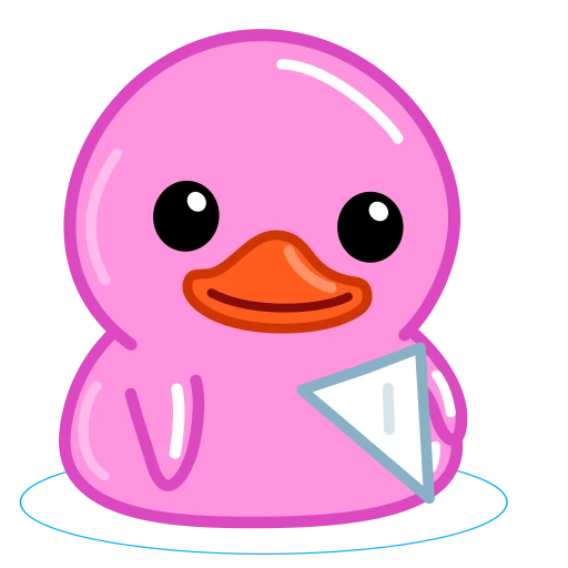 ✈️ Стикер «Pink Duck» для Telegram