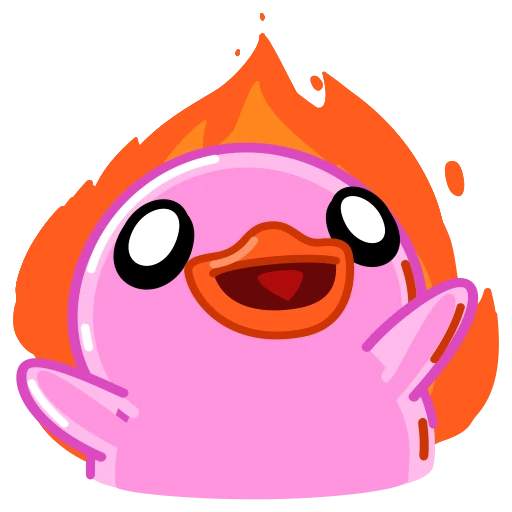 🔥 Стикер «Pink Duck» для Telegram
