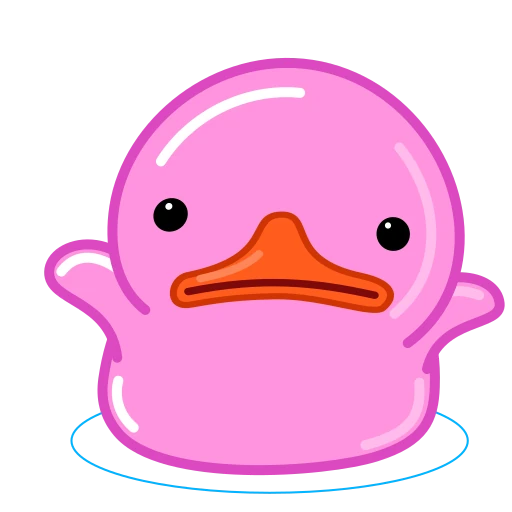 🤷‍♂ Стикер «Pink Duck» для Telegram