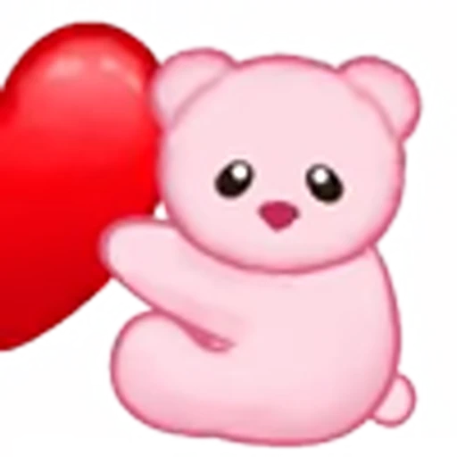 ❤️ Эмодзи «Розовые мишки» для Telegram