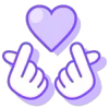 Стикер 30 Pink Purple