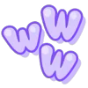 Стикер 51 Pink Purple