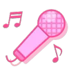 Стикер 18 Pink Purple