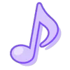 Стикер 44 Pink Purple