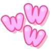 Стикер 23 Pink Purple