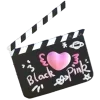Стикер 44 Pink Amp Black