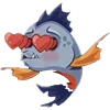 Стикер 8 Piranha Emotes Pack