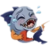 Стикер 9 Piranha Emotes Pack