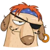 🏴‍☠️ Эмодзи «Пират Дигги» для Telegram
