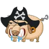 🏴‍☠️ Эмодзи «Пират Дигги» для Telegram
