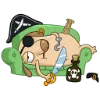🏴‍☠️ Эмодзи «Пират Дигги» для Telegram
