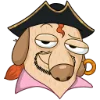 🏴‍☠️ Эмодзи «Пират Дигги» для Telegram