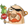 🙅‍♂️ Эмодзи «Пират Дигги» для Telegram