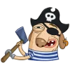 🪓 Эмодзи «Пират Дигги» для Telegram