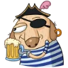🍺 Эмодзи «Пират Дигги» для Telegram