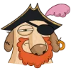 🏴‍☠️ Эмодзи «Пират Дигги» для Telegram