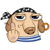 🖕 Эмодзи «Пират Дигги» для Telegram