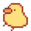 Стикер 9 Pixel Duck