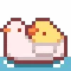 Стикер 33 Pixel Duck