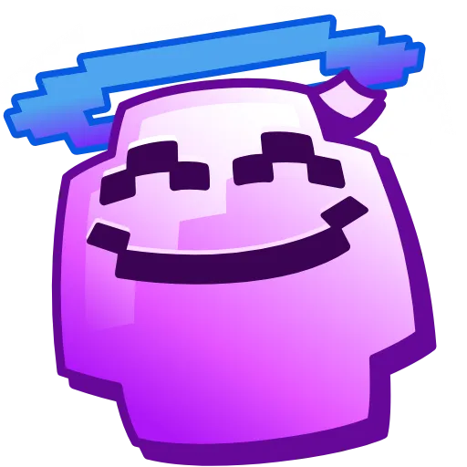 Стикер 6 Pixel Emoji - пиксель