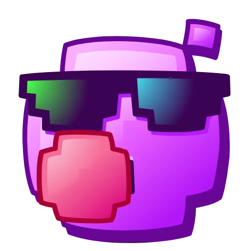 Стикер 12 Pixel Emoji - пиксель