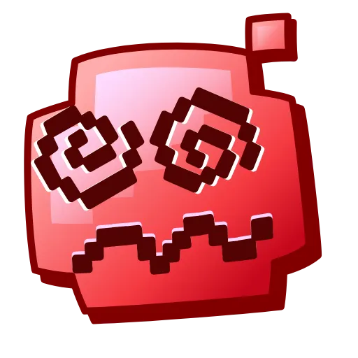 Стикер 28 Pixel Emoji - пиксель