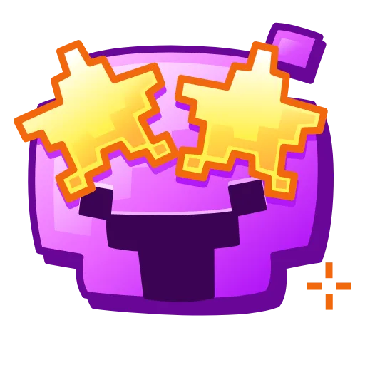 Стикер 13 Pixel Emoji - пиксель