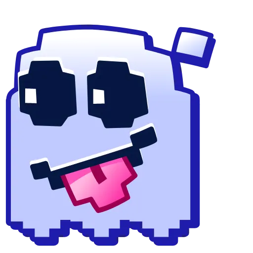 Стикер 30 Pixel Emoji - пиксель