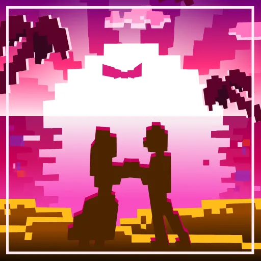 Стикер 38 Pixel Emoji - пиксель