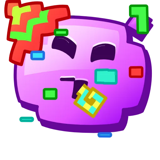 Стикер 14 Pixel Emoji Stickers