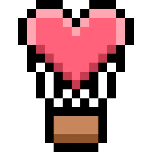 Стикер 6 Pixel love