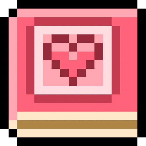 Стикер 47 Pixel love