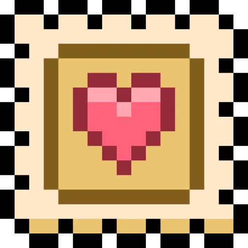 Стикер 48 Pixel love