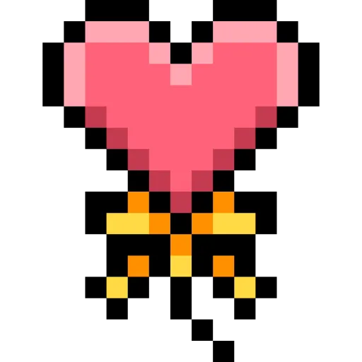 Стикер 7 Pixel love